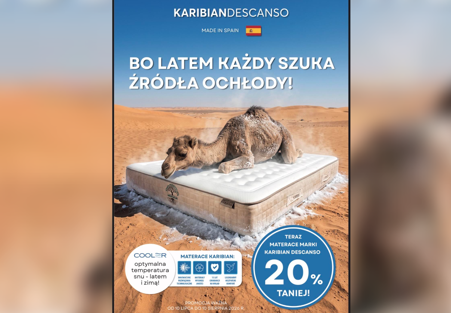 promocja materace KARIBIAN
